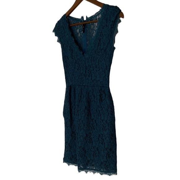 Aritzia Babaton Blue Lace Dress with Pockets - Picture 1 of 5